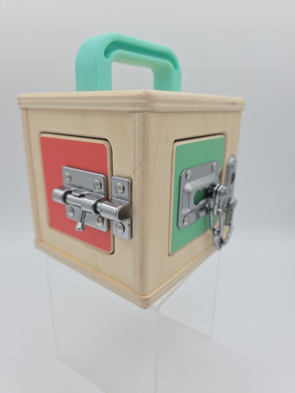 Lovevery Lock Box Realist Play Kit Montessori Woodenβ Toddler Toy Busy Box